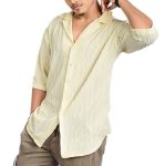 Off White Drop Shoulder Designer Tee - Image 3