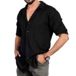 Black Drop Shoulder Designer Tee