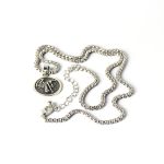 Vintage Alien Human Coin Pendant Necklace