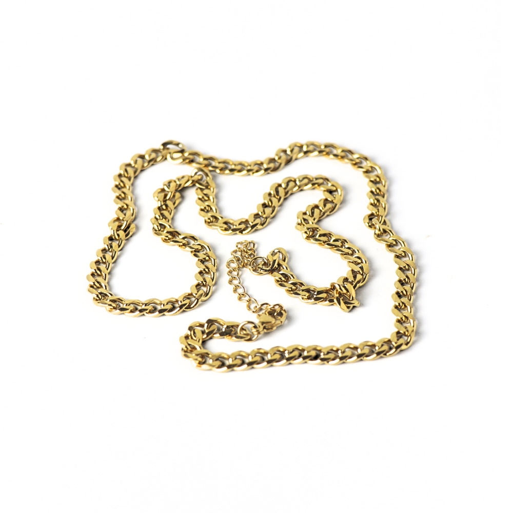 242.jpg Cuban Curb Link Chain Stainless Steel Necklace - Image 1