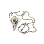 Vintage Crow Hawkbeak Pendant Stainless Steel Necklace