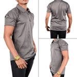 Zinc Textured Zip Polo - Image 2