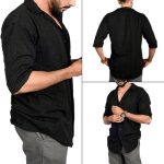 Black Drop Shoulder Designer Tee - Image 2