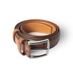 Genuine Leather LONG Large Metal Automatic Buckle Belt