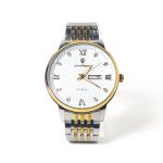 Luxury Date Stainless Steel Quartz Wristwatch