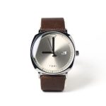 TOMI Calendar Leather Casual Quartz Watch