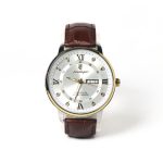 POEDAGAR Luxury Luminous Date Leather watch