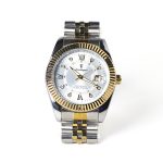 POEDAGAR Luxury Luminous Date Stainless Steel Watch