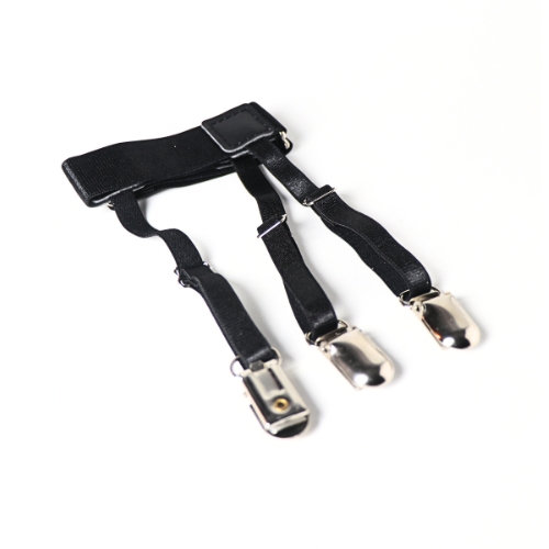 263 Men Shirt Stays Belt with Non-slip Locking Clips - Image 1