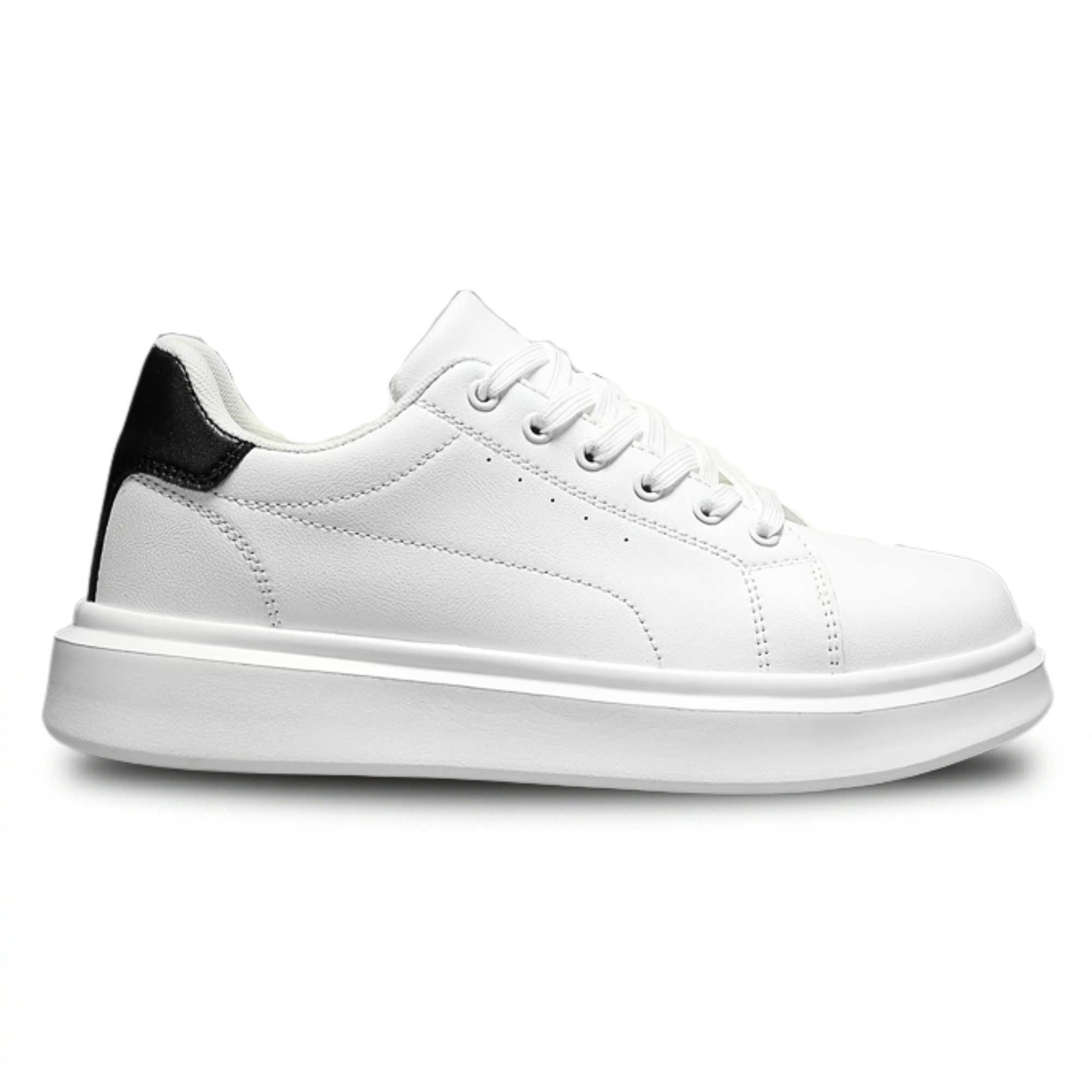 1(3) Arctic White Street Sneakers - Image 1